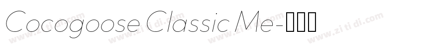 Cocogoose Classic Me字体转换